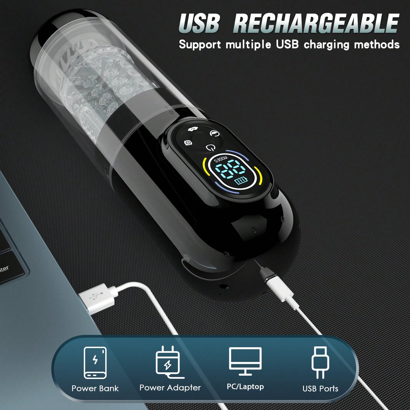 💥2025's Top-Rated Male Toy 💥 7-in-1 Pleasure Engine: LCD Control, Shape Your Size💪💪Amplify Your Pleasure😍