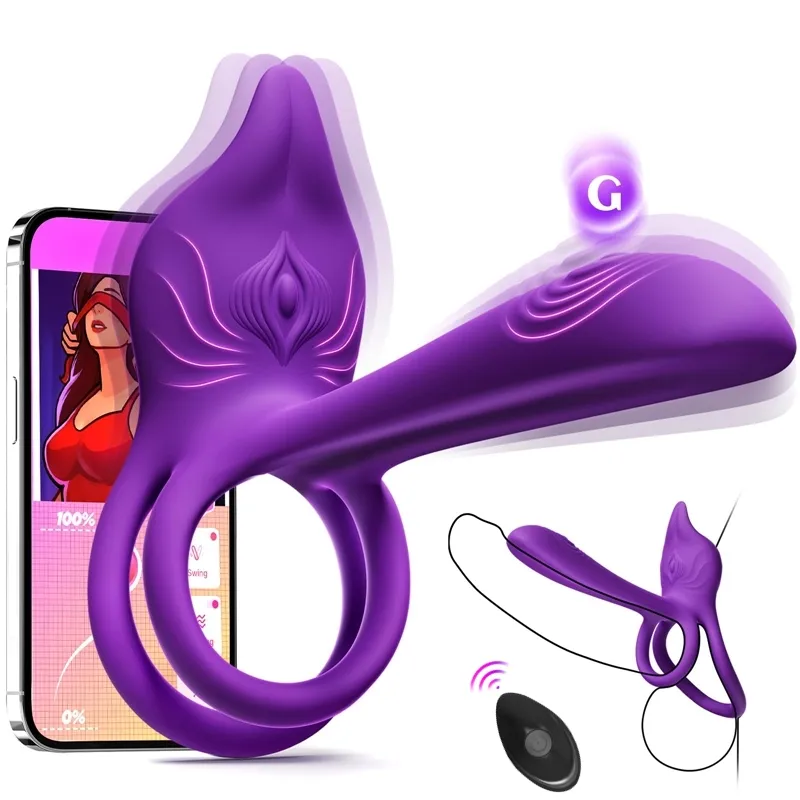 🎁Enchanted Girl Luxe Smart Vibrating Ring – App-Controlled Pleasure for Couples 💫