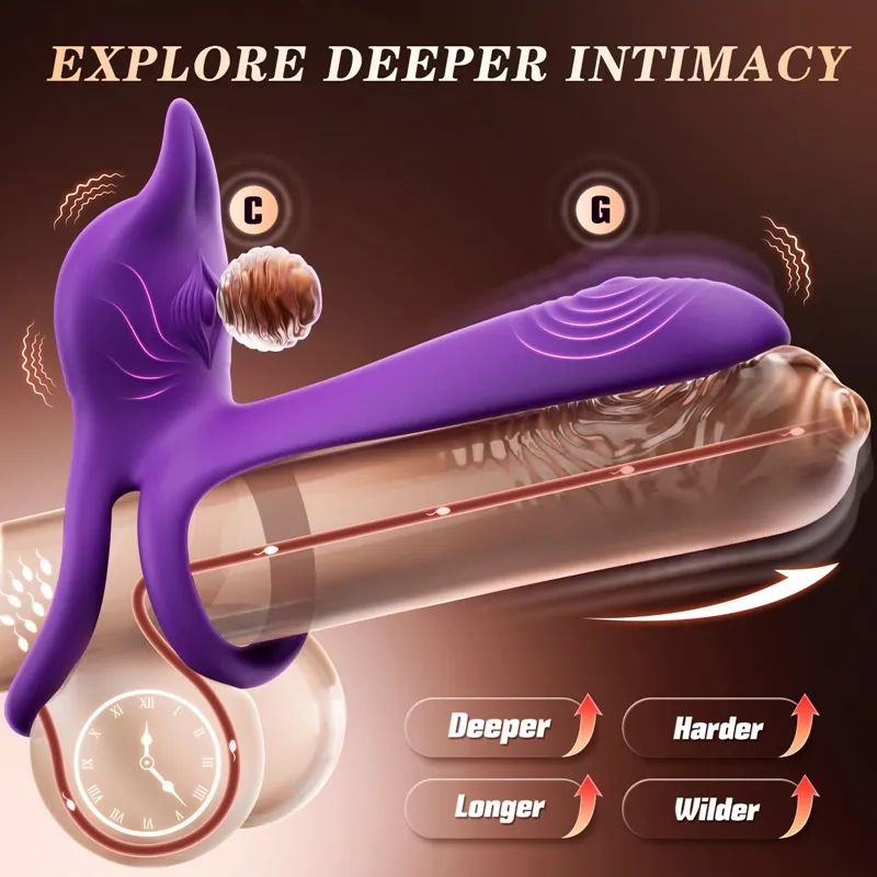 🏷 Enchanted Girl Luxe Smart Vibrating Ring – App-Controlled Pleasure for Couples 💫